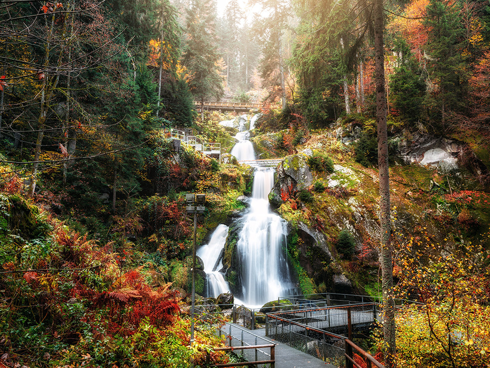 Cascades en automne