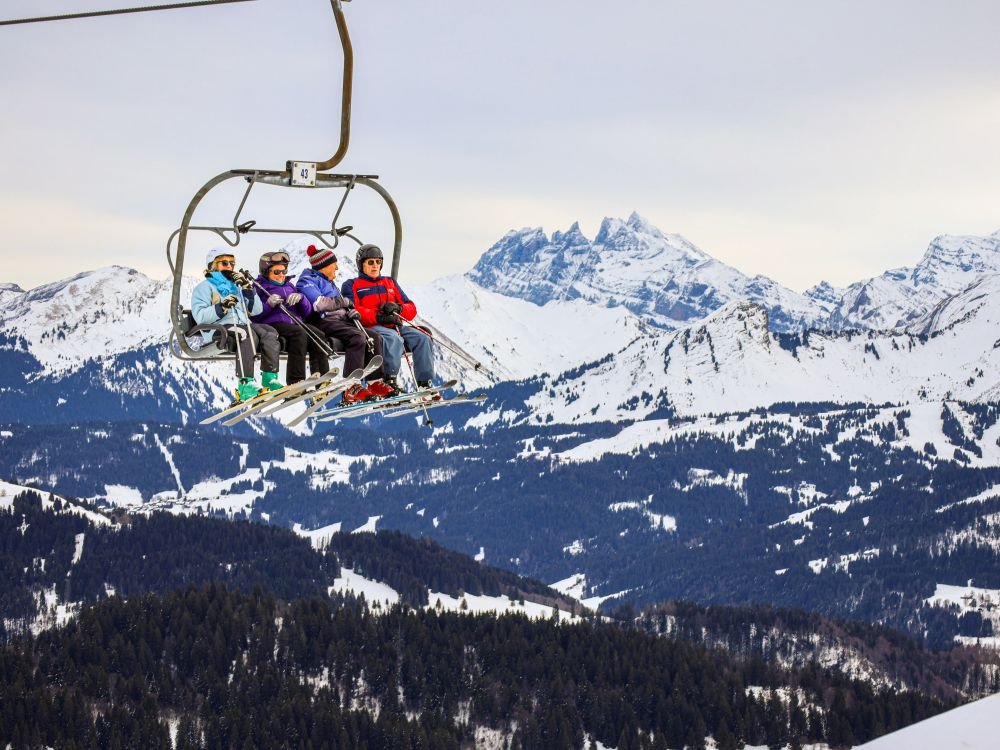 Ski dans les Alpes