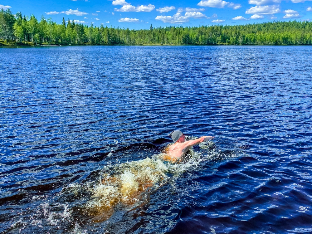 Plongée après le sauna