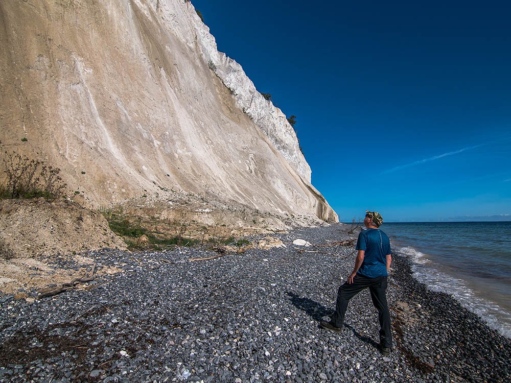 Falaises de craie au Danemark
