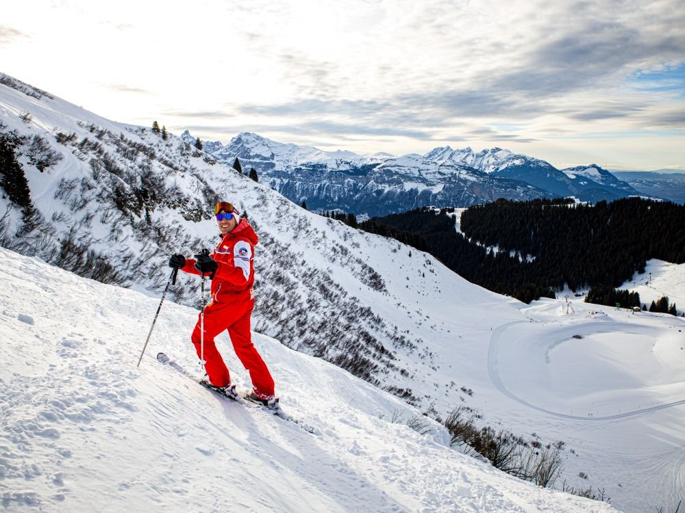 Parcours de ski