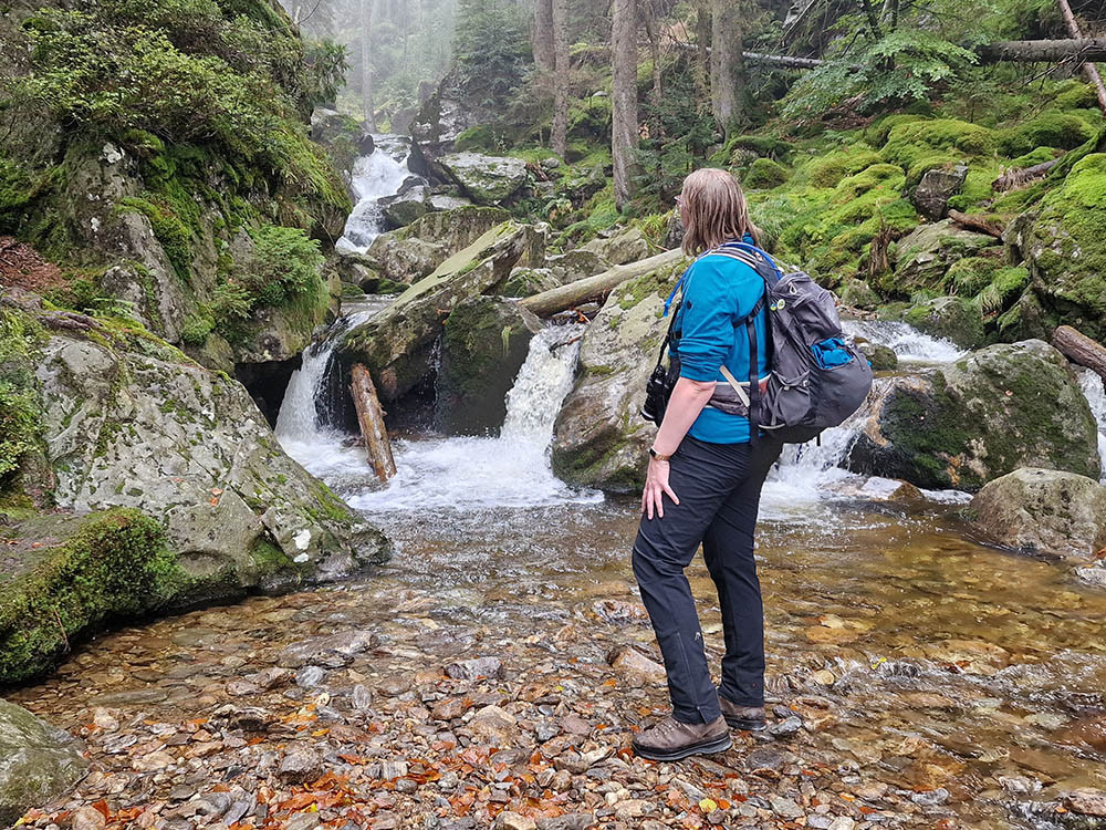Randonnée vers les chutes de Riesloch