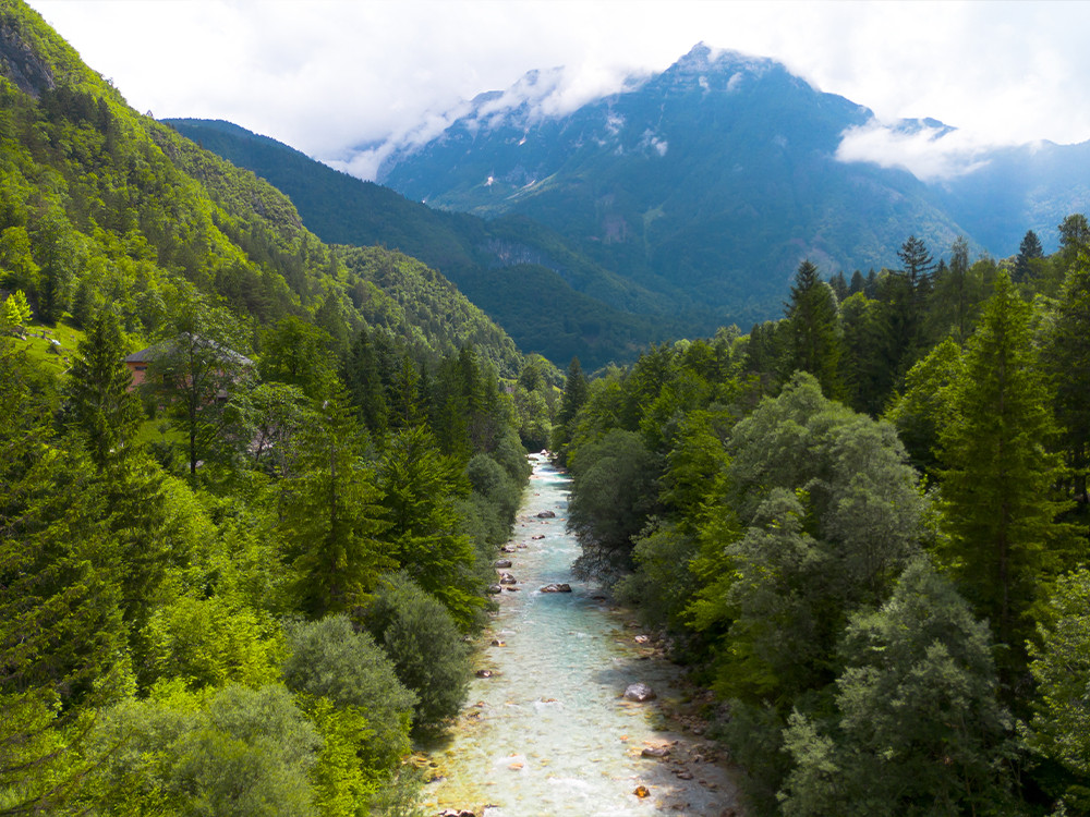 Rivière la Soča