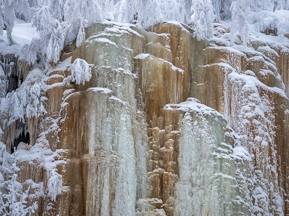 Cascade gelée