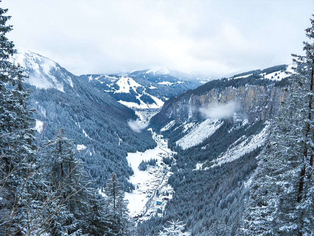 Vue sur la vallée