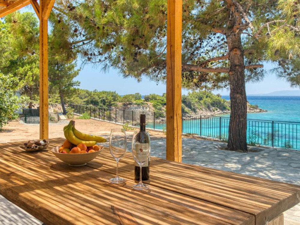 Cabanes de plage à Rhodes
