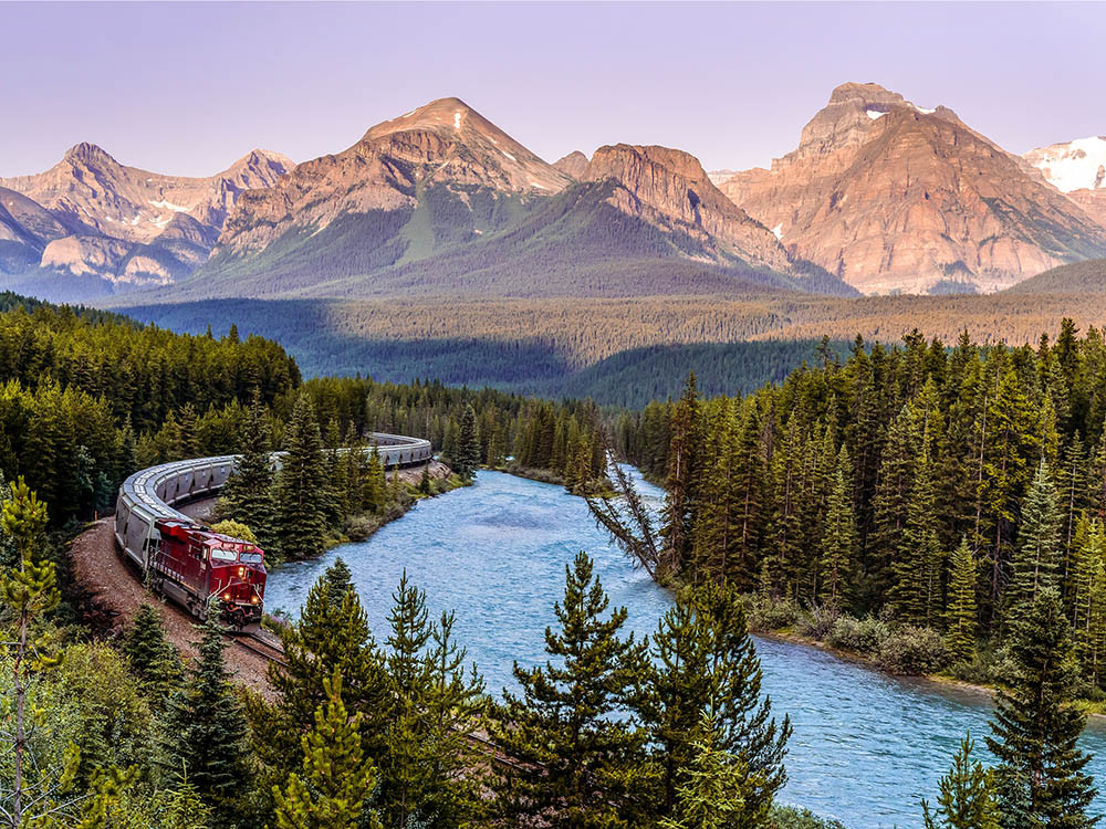 Voyages en train au Canada