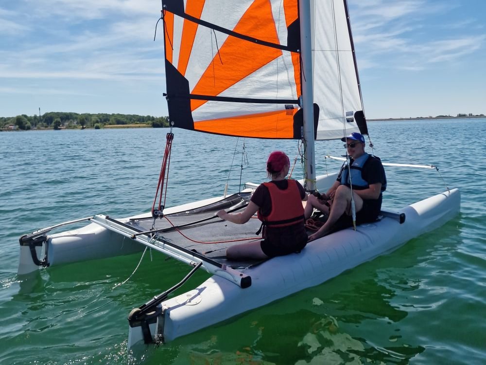 Voile sur le lac du Der