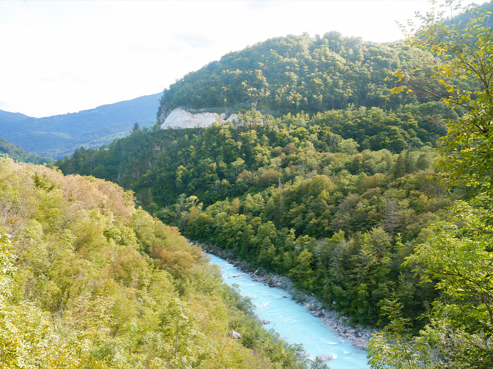 La magnifique vallée de la Soča
