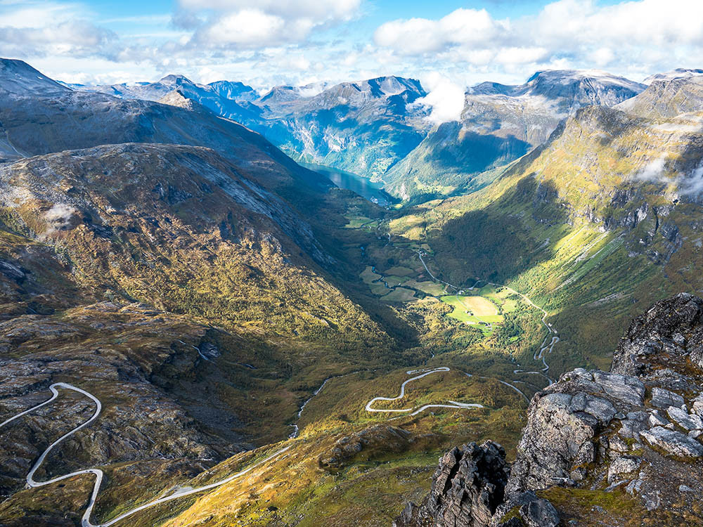 Depuis le sommet de Dalsnibba