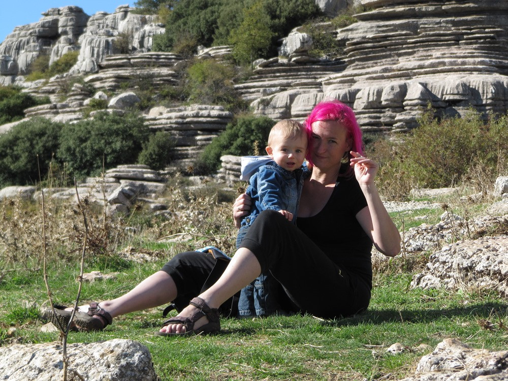 En famille à El Torcal
