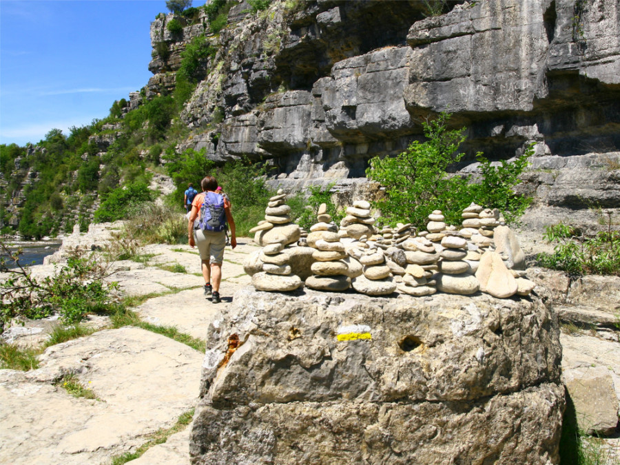 Randonnée le long de l'Ardèche