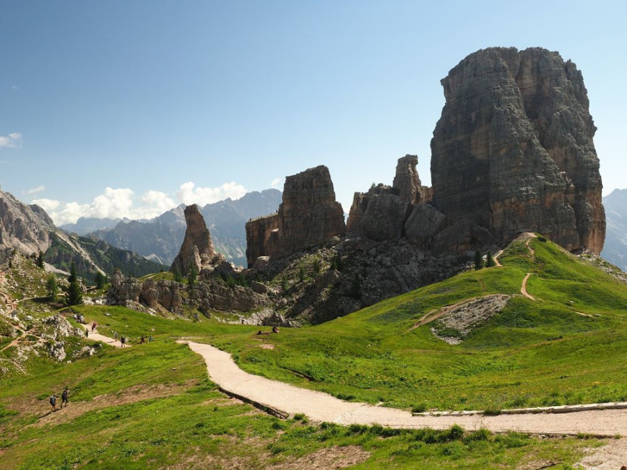 Cinque Torri dans les Dolomites
