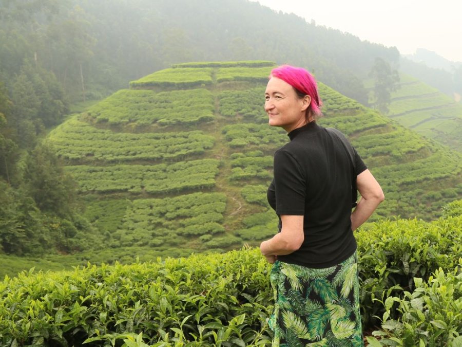 Cindy Theunissen au Rwanda