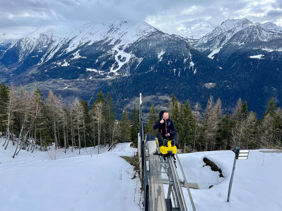 Piste de luge Xtreme Luge 4 Saisons dans les Alpes françaises