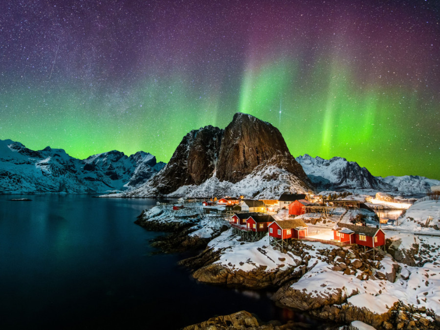 Aurores boréales aux Lofoten
