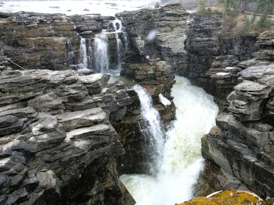 Athabasca cascades Canada Athabasca cascades Canada