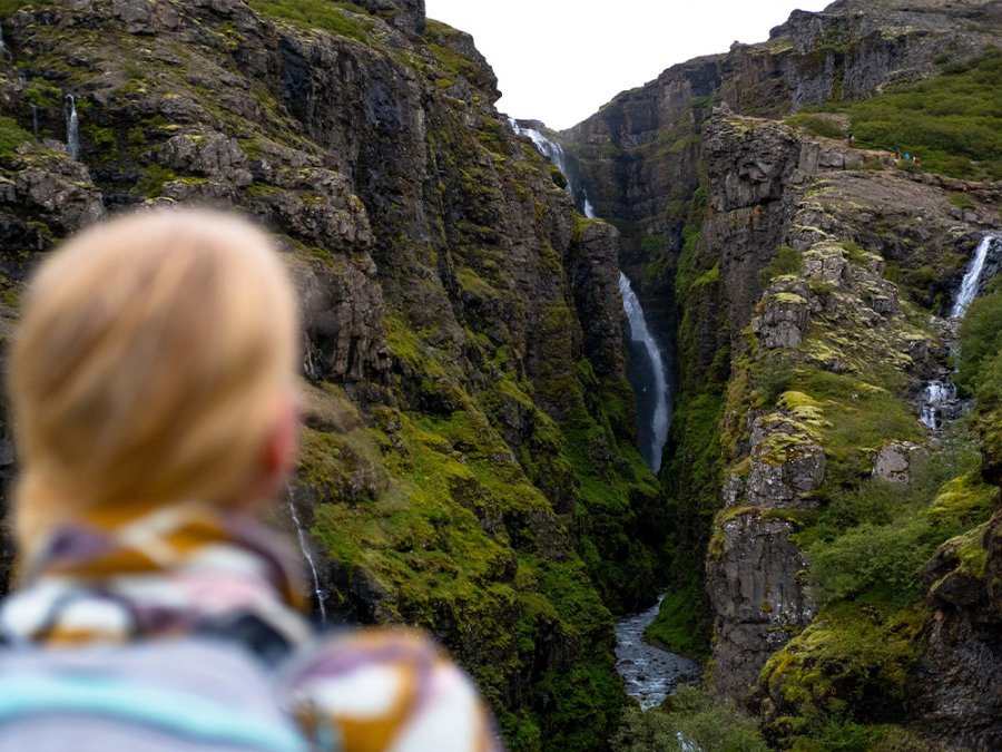 Haute cascade en Islande