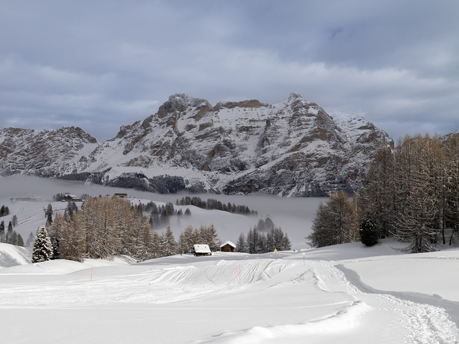 Randonnées dans l'Alta Badia sous la neige