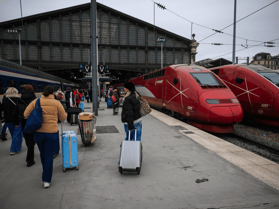 En train vers Les Menuires
