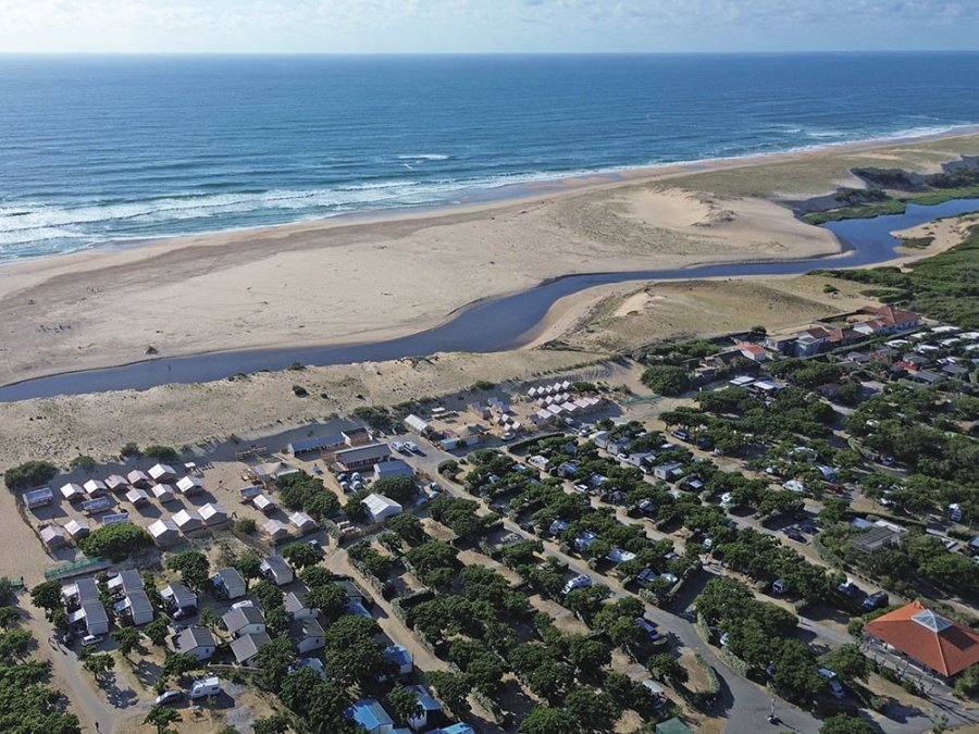 Camping en bord d'océan