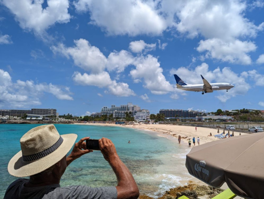 Plage touristique à Saint-Martins