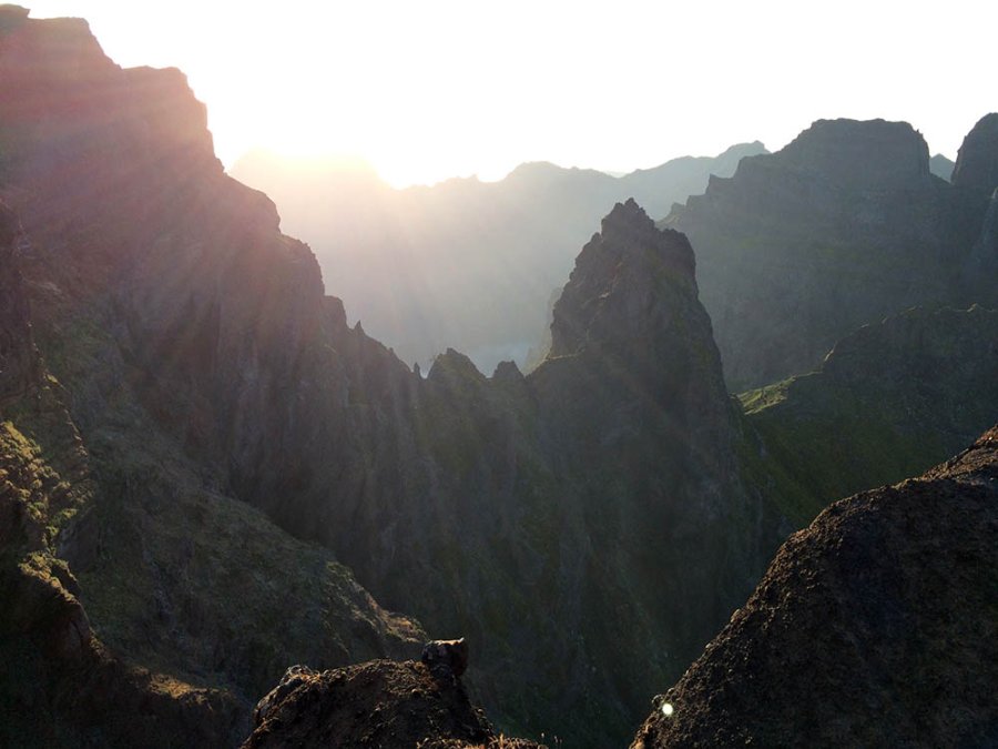 Randonnée en montagne à Madère