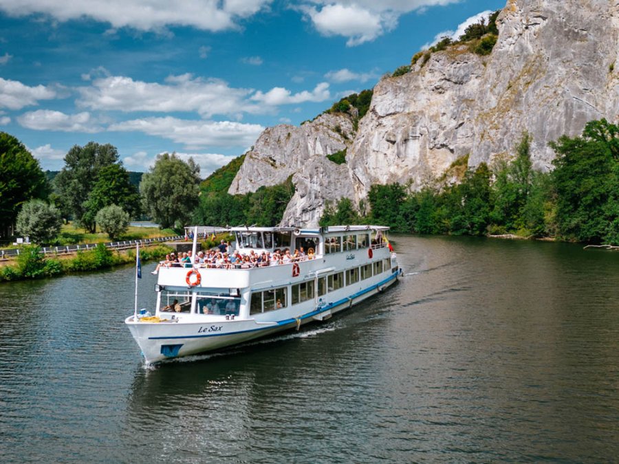 La Meuse en bâteau