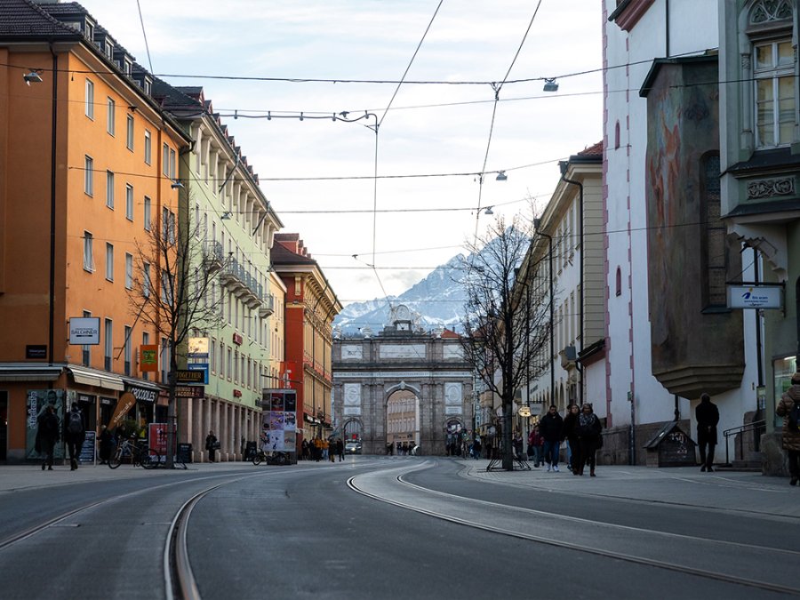 Rue Marie-Thérèse à Innsbruck Rue Marie-Thérèse à Innsbruck