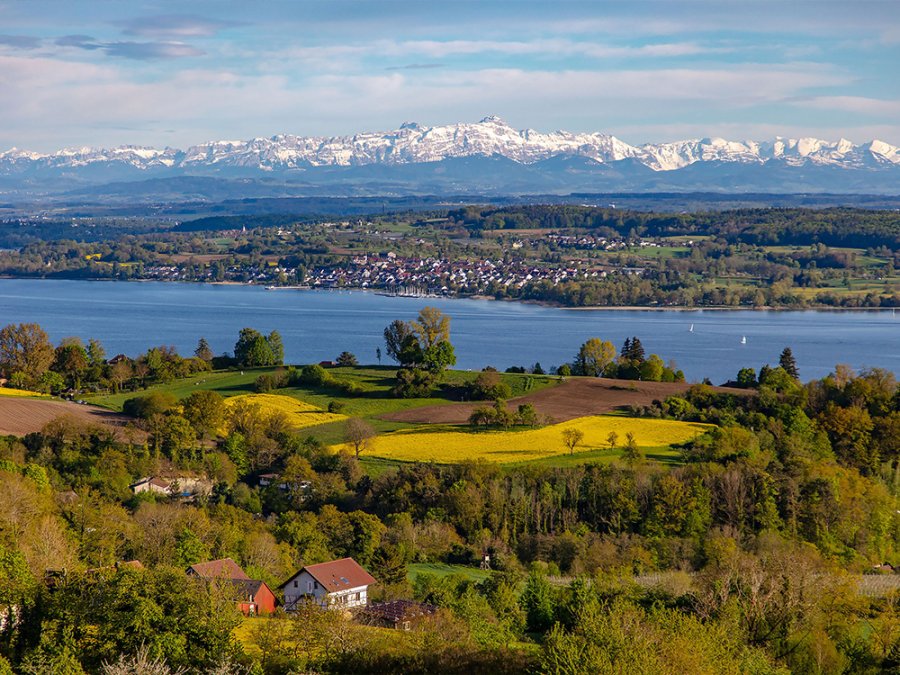 Vue magnifique sur le lac