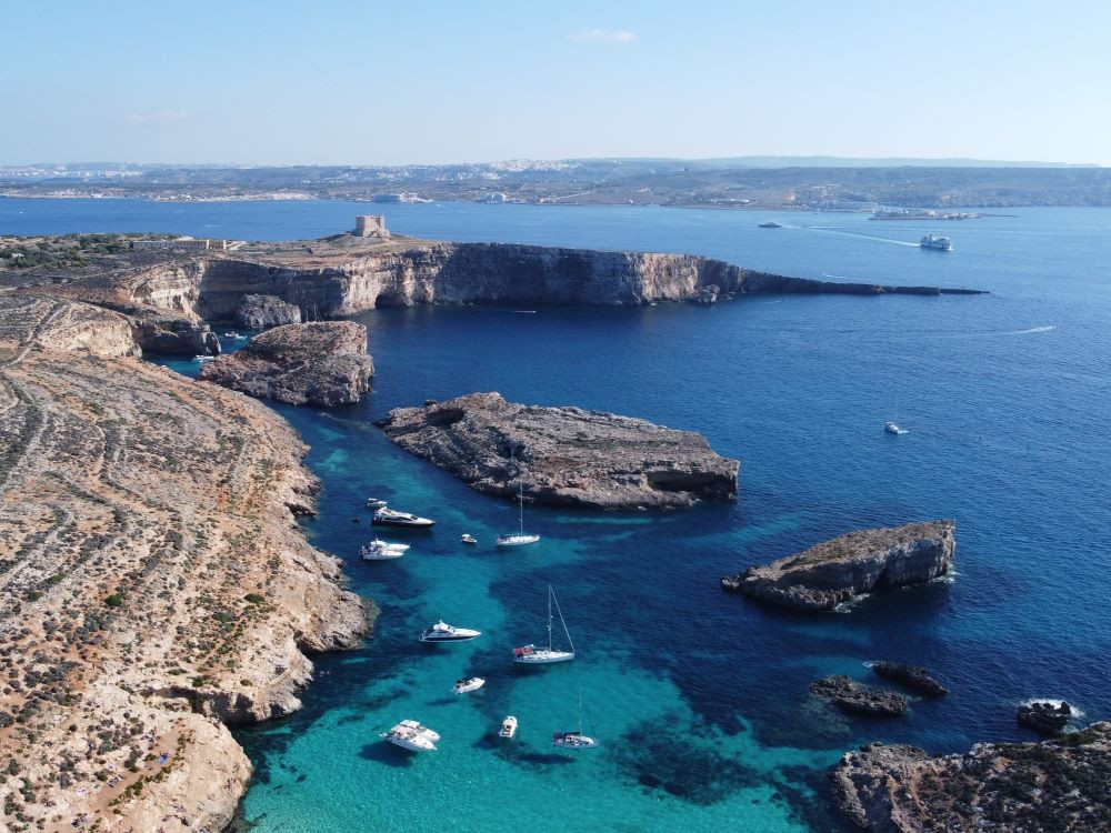 Blue Lagoon à Comino
