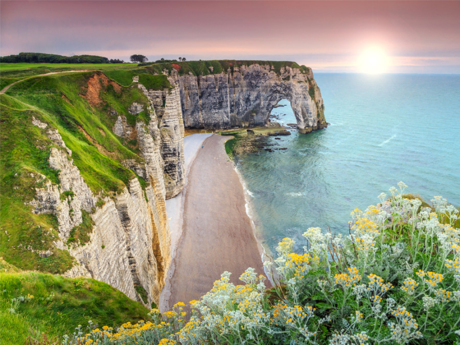 Falaises de craie normandes