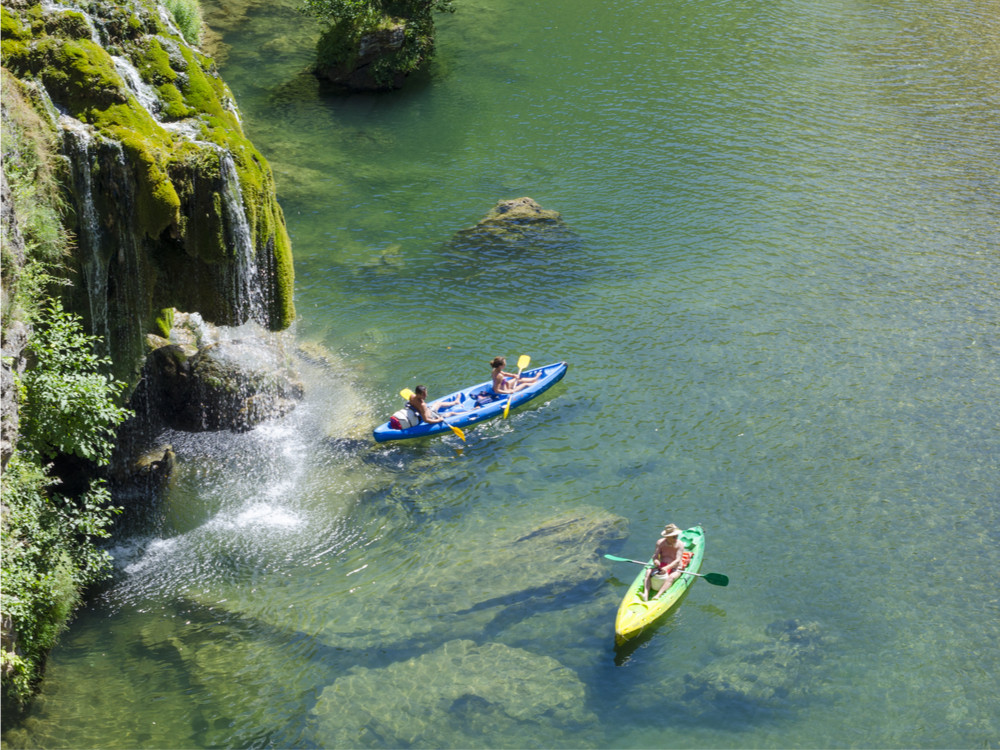Kayak dans les gorges du Tarn