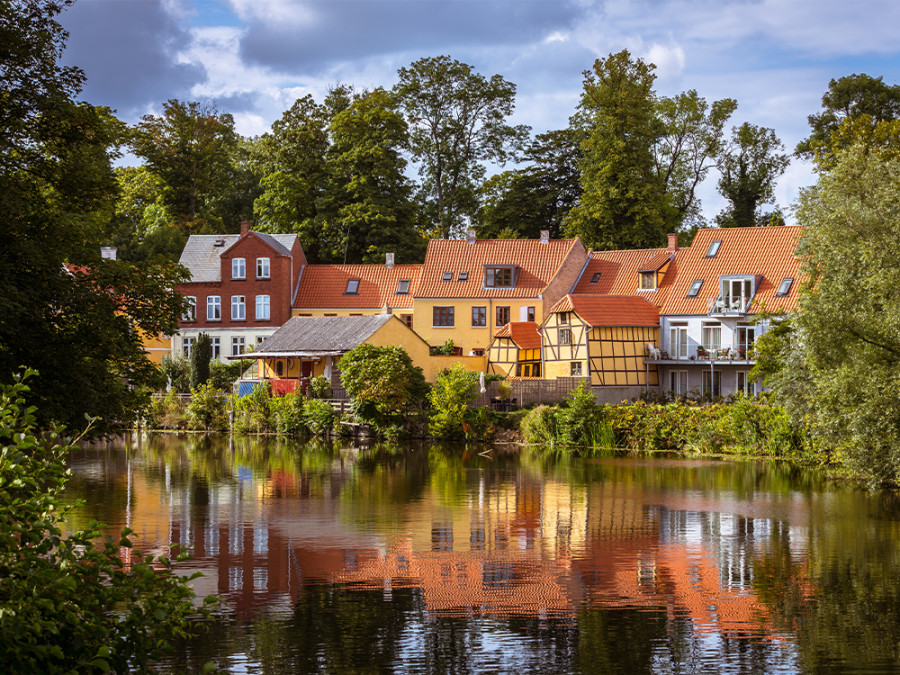 Village pittoresque au Danemark