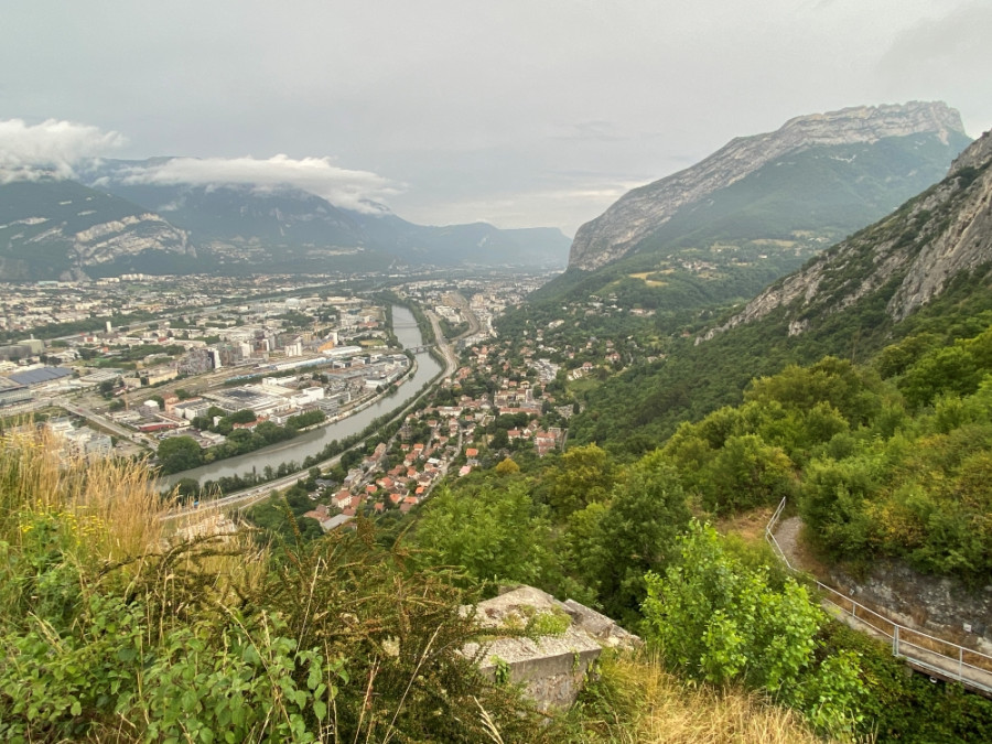 Vue depuis le sommet du téléphérique