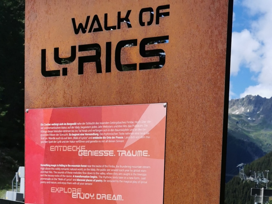 Panneau indicatif de la Walk of Lyrics Panneau indicatif de la Walk of Lyrics