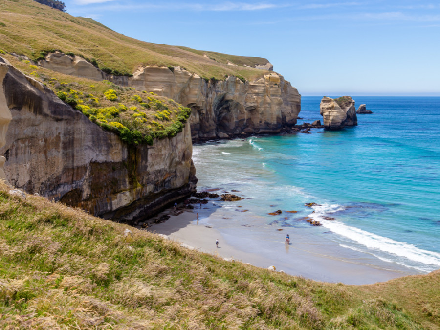 Plage de Dunedin Tunnel Plage de Dunedin Tunnel