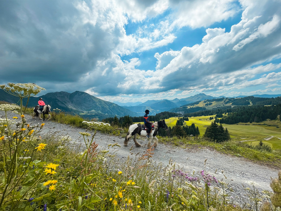 Balade à cheval à Avoriaz