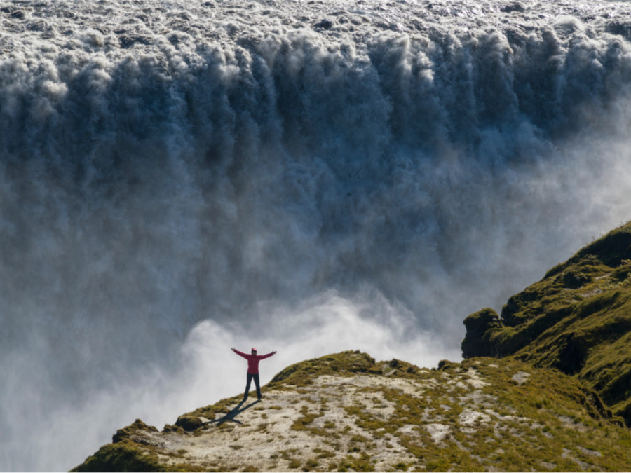 Plus puissante cascade d'europe en Islande