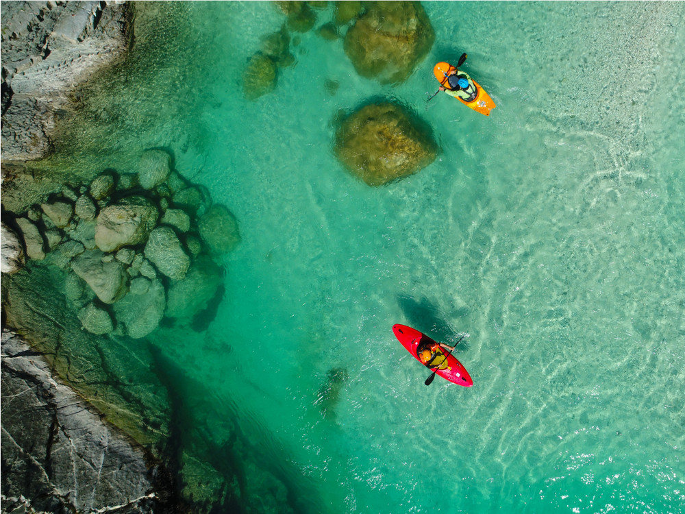 Kayak sur la Soca