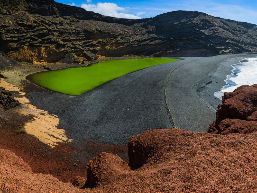 Playa del Golfo, lagune verte