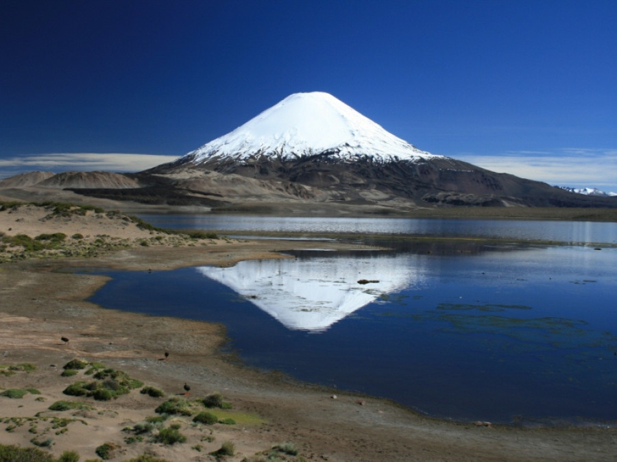 Le volcan Parinacota, au Chili