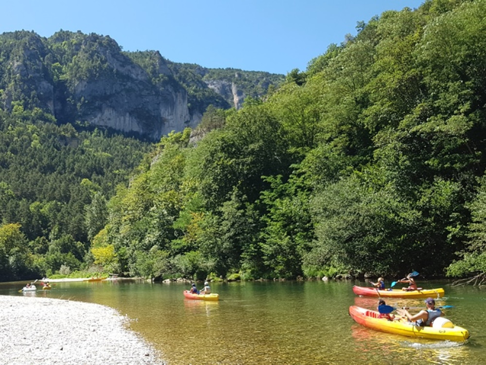 Canoë dans la nature