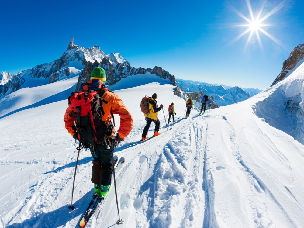 Randonnée à ski dans la Vallée Blanche