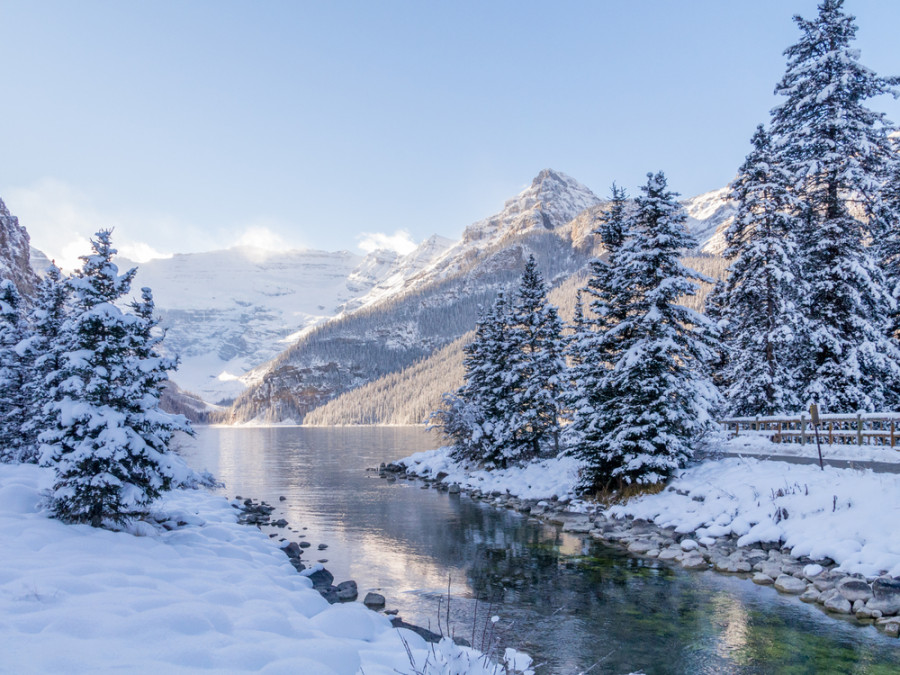 Paysage hivernal au Canada